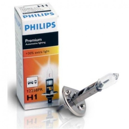 12V H1 55W+ 30% PREMIUM PHIL ŻAR -zdjęcie numer 1