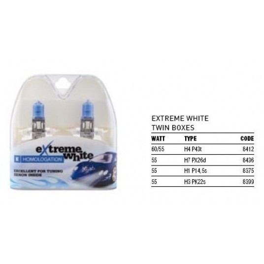 12V H3X2 100W ŻARÓWKA EXTREME WHITE -zdjęcie numer 1