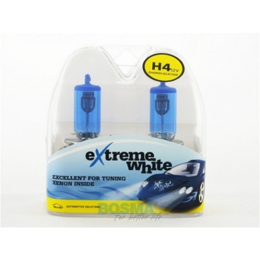 12V H4X2 60/55W P43T EXTREME WHITE -zdjęcie numer 1