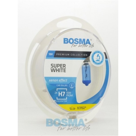 12V H7 55W SUPER WHITE PX26D 2SZT -zdjęcie numer 1