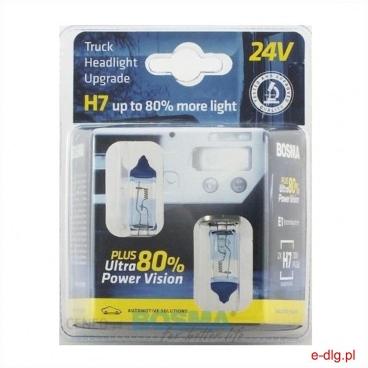 24V H7 +80% 70W 2SZT -zdjęcie numer 1