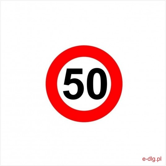 50-OGRANICZENIE PRĘDKOŚCI 10CM -zdjęcie numer 1