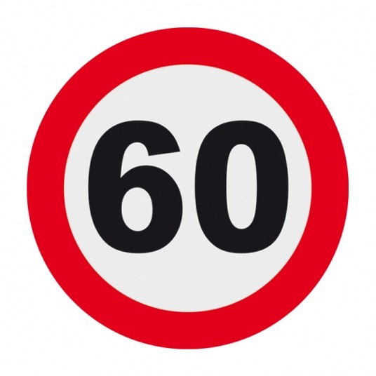 60 OGRANICZENIE PRĘDKOŚCI 10CM -zdjęcie numer 1