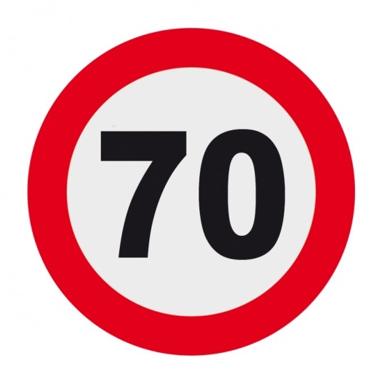70 OGRANICZENIE PRĘDKOŚCI 10CM -zdjęcie numer 1