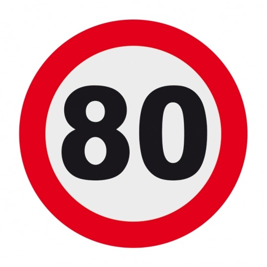 80 OGRANICZENIE PRĘDKOŚCI 10CM -zdjęcie numer 1