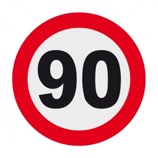 90 OGRANICZENIE PRĘDKOŚCI 10CM -zdjęcie numer 1