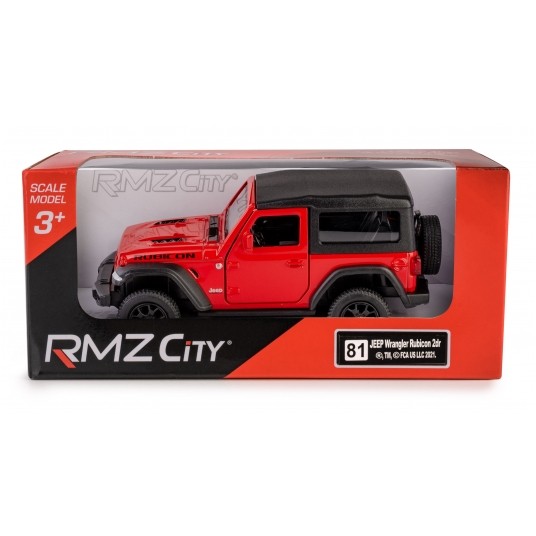 AUTA RMZ JEEP WRANGLER RUBICON CZERWONY -zdjęcie numer 1