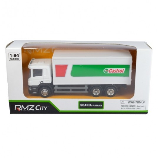 AUTA RMZ SCANIA CASTROL CONTAINER 1:64 -zdjęcie numer 1