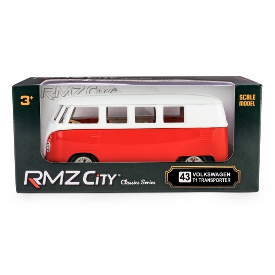 AUTA RMZ VOLKSWAGEN T1 TRANSPORTER RED -zdjęcie numer 1