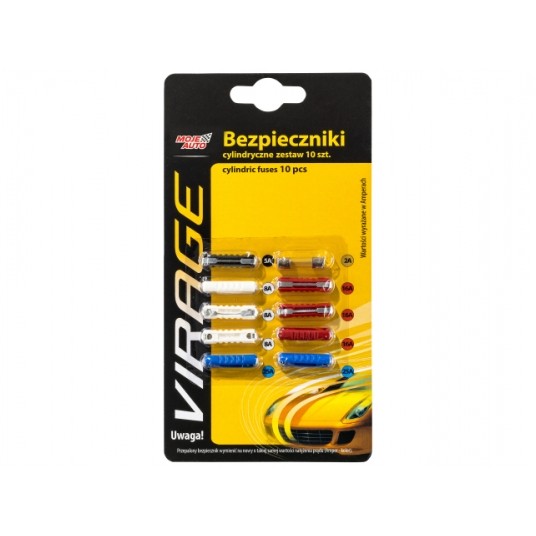BEZPIECZNIKI CYLINDRYCZNE 10SZT KPL -zdjęcie numer 1