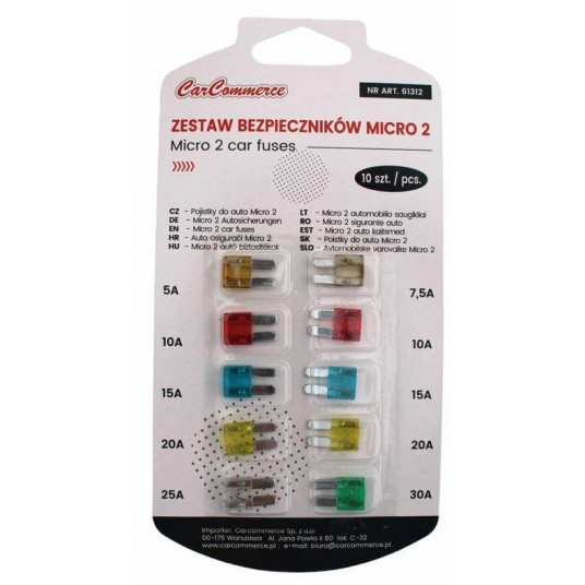 BEZPIECZNIKI MICRO 2 10SZT KPL -zdjęcie numer 1