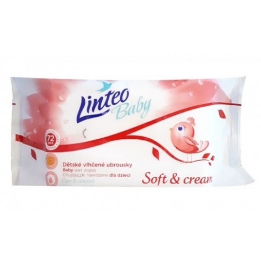 CHUSTECZKI NAWILŻ. LINTEO BABY 72szt -zdjęcie numer 1
