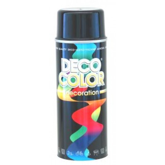 DECO CZARNY POŁYSK 9005 SPRAY 400 ML(12) -zdjęcie numer 1