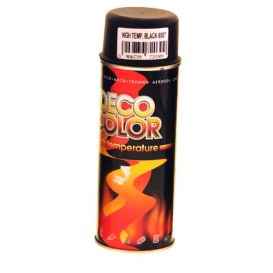 DECO ODPORNY NA TEMP CZARNY SPRAY 400ML -zdjęcie numer 1
