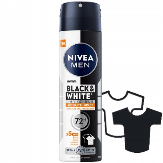 DEO SPRAY NIVEA MEN INVISIBLE ULTIMATE IMPACT -zdjęcie numer 1