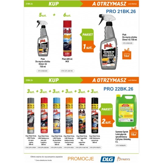DIMER 4S 750ml 5szt + 6szt PLAK 600ml 1szt GRATIS -zdjęcie numer 1