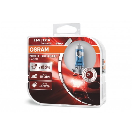 H1 12V 55W NIGHT BREAKER LASER +150% 2SZT -zdjęcie numer 1
