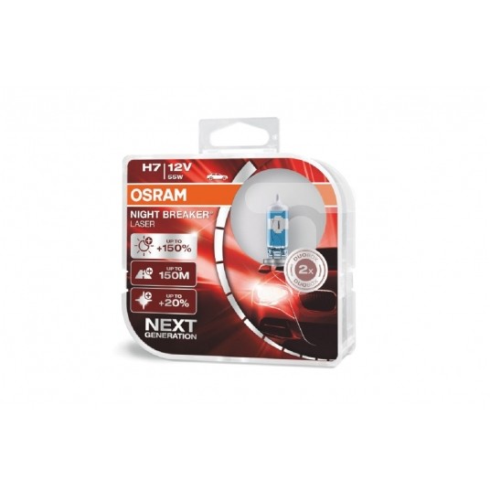 H7 12V 55W PX26D NIGHT BREAKER LASER +150% 2SZT -zdjęcie numer 1