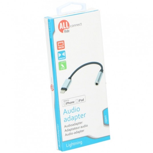 KABEL ADAPTER JACK 3,5mm IPHONE 15cm (24) -zdjęcie numer 1