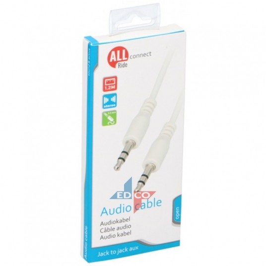 KABEL JACK 3,5 - JACK 3,5 1,2M 2A (24) KABEL NYLON -zdjęcie numer 1
