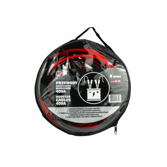 KABLE ROZRUCHOWE 400A 4M 4mm2 PROFESSIONAL -zdjęcie numer 1