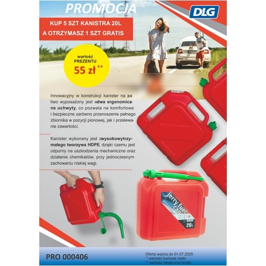 KANISTER 20l 5+1 GRATIS -zdjęcie numer 1