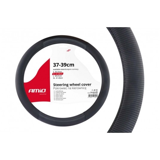 KIEROWNICA 37X39 CZARNA SKAJ + MATERIAŁ -zdjęcie numer 1