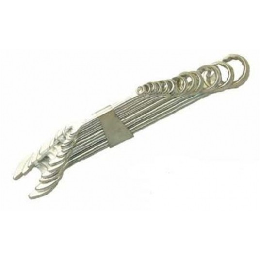 KLUCZE PŁASKO OCZK 6-22MM 12SZ CLIP -zdjęcie numer 1