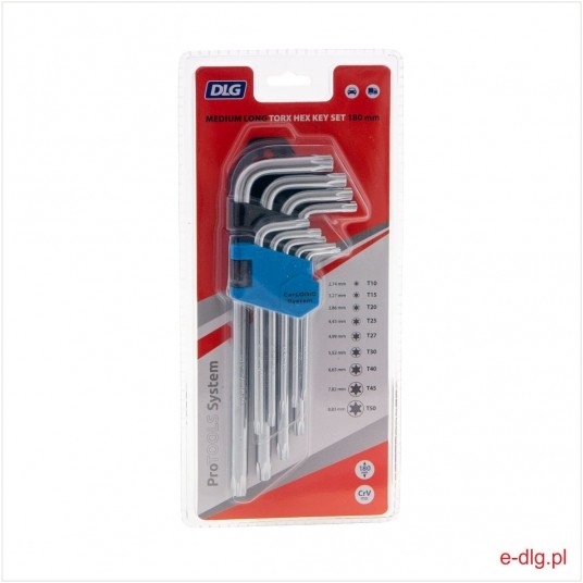 KLUCZE TORX T10-T50 9SZT DŁUGIE 180MM (6) -zdjęcie numer 1