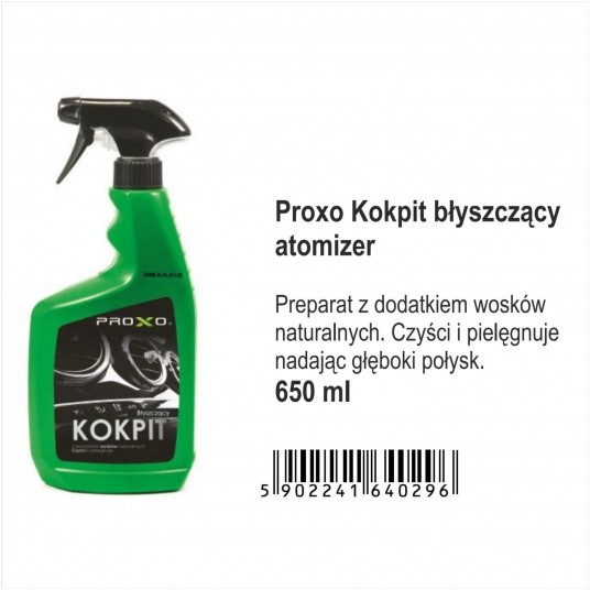KOKPIT NABŁYSZCZAJĄCY 650ML PROXO -zdjęcie numer 1