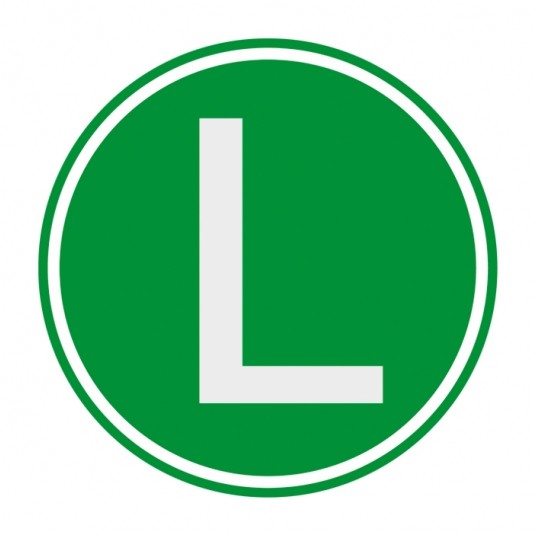 L ODBLASKOWE OZNACZENIE 20CM -zdjęcie numer 1