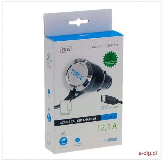 ŁADOWARKA TYP C 2,1A 1,2 M LED PODŚW. -zdjęcie numer 1