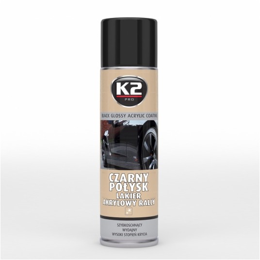 LAKIER CZARNY POŁYSK AKRYL 500ML (12) -zdjęcie numer 1