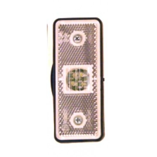 LAMPA 4 DIOD BIAŁA PŁASKA 12/24V -zdjęcie numer 1