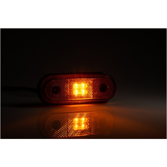 LAMPA OBR. ŻÓŁ.12-30V Z WIĄZKĄ I ODB. FT-020 Z LED -zdjęcie numer 1