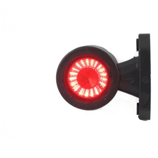 LAMPA OBRYS BIAŁO CZERW 12/24V KRÓTKA PROSTA -zdjęcie numer 1