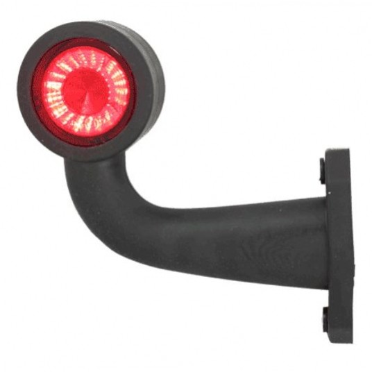 LAMPA OBRYS BIAŁO CZERW 12/24V LEWA KR ŁAMANA -zdjęcie numer 1