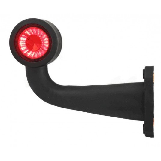 LAMPA OBRYS BIAŁO CZERW 12/24V LEWA ŁAMANA -zdjęcie numer 1