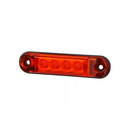 LAMPA OBRYS CZERWONA SLIM DIODOWA 12/24V HOR 88 -zdjęcie numer 1