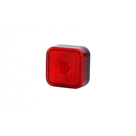 LAMPA OBRYS KWADRAT Z ODBL. CZERWONA -zdjęcie numer 1