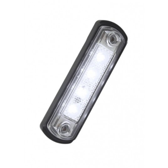 LAMPA OBRYS NA GUMIE BIAŁA 12/24V -zdjęcie numer 1