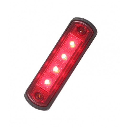 LAMPA OBRYS NA GUMIE CZERW 12/24V -zdjęcie numer 1