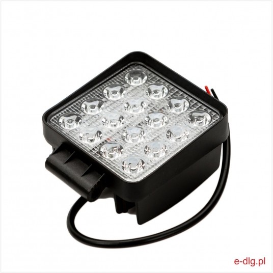 LAMPA ROBOCZA LED 10-30V KWADRAT 16X3W -zdjęcie numer 1