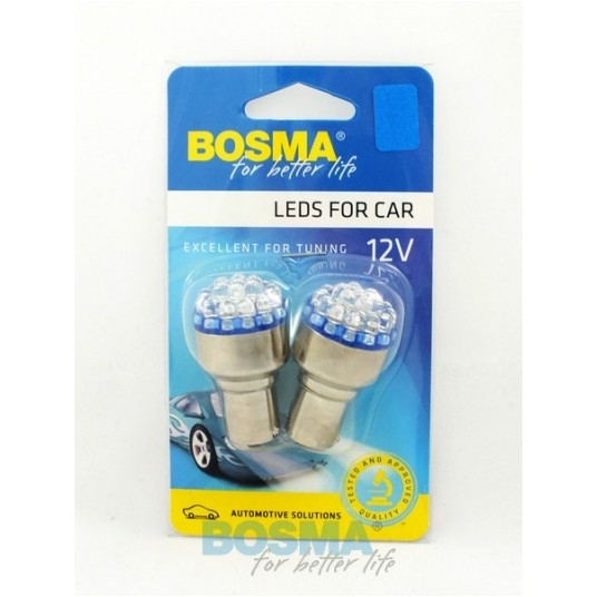 LED 12V 19LED BA15S NIEBIESKA -zdjęcie numer 1