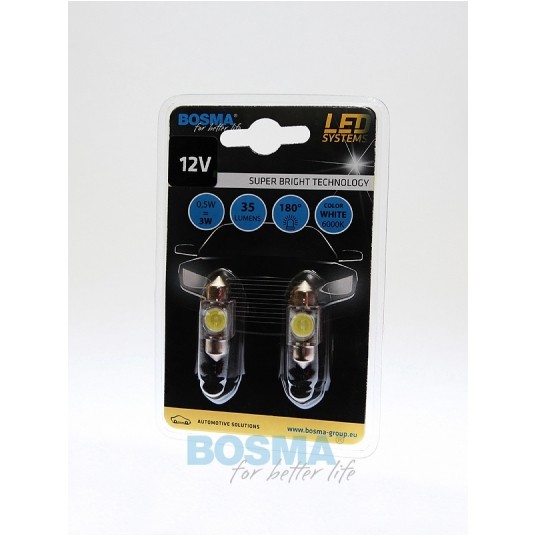 LED 12V 1LED SV8,5 10x31 RURKA -zdjęcie numer 1