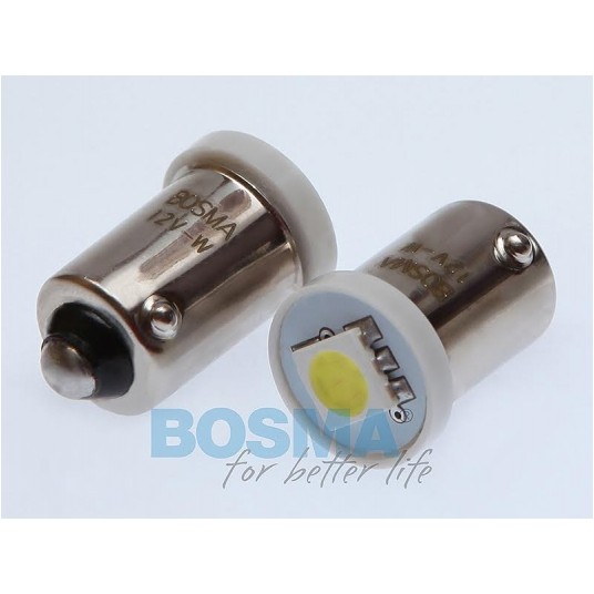 LED 12V 1XSMD BA9S BIAŁA 2SZT -zdjęcie numer 1