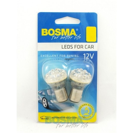 LED 12V 24LED BAY15D ŻÓŁTA -zdjęcie numer 1