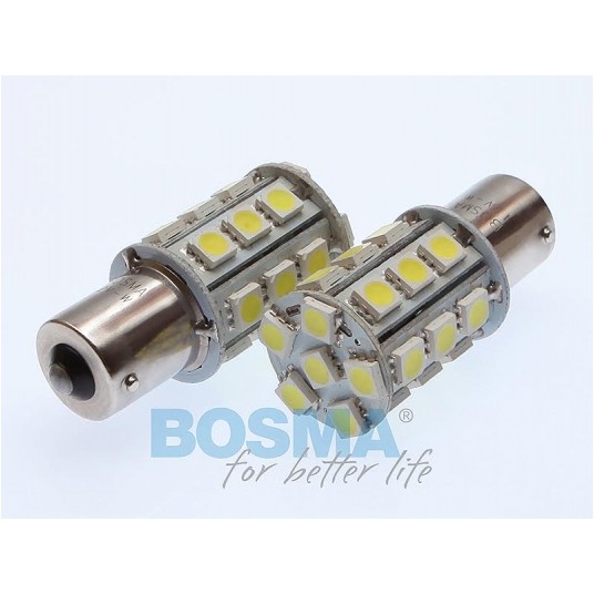 LED 12V 24XSMD BA15S BIAŁA 2SZT -zdjęcie numer 1