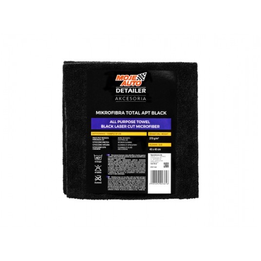 MIKROFIBRA BLACK 370g/m2 40x40cm -zdjęcie numer 1