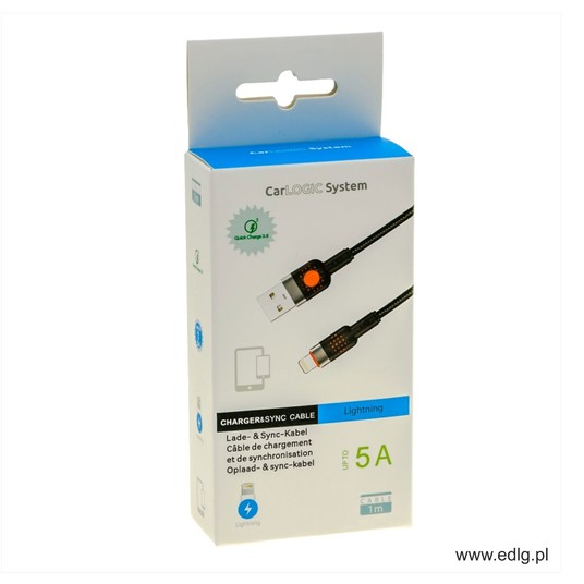 NEW KABEL USB - Iphone 100CM BLACK -zdjęcie numer 1